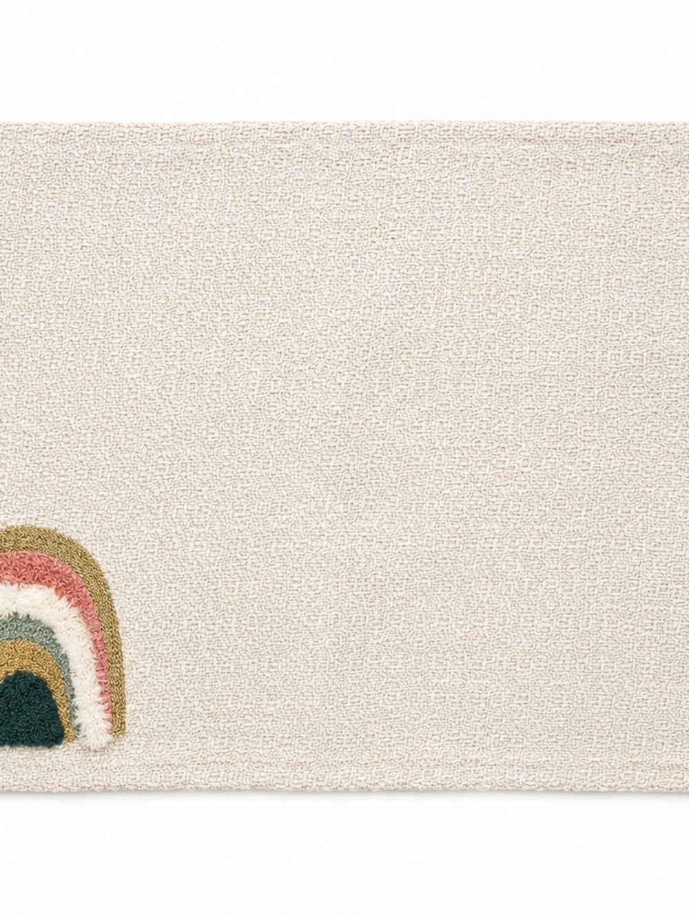 Neutral Rainbow Accent Set of 4 Placemats